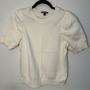 Express Sweater Puff Sleeve Top
